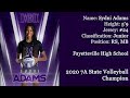 Sydni Adams Highlight Reel Fall 2020 Season