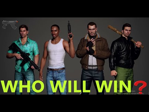 GTA : ALL MAIN  CHARACTERS IN THE BIG RACE CONTEST  Who Will Win? LEVIS GAMER