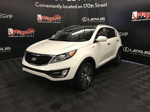 2015 Kia Sportage EX Luxury w/Nav White Review Edmonton Alberta - Lexus of Edmonton