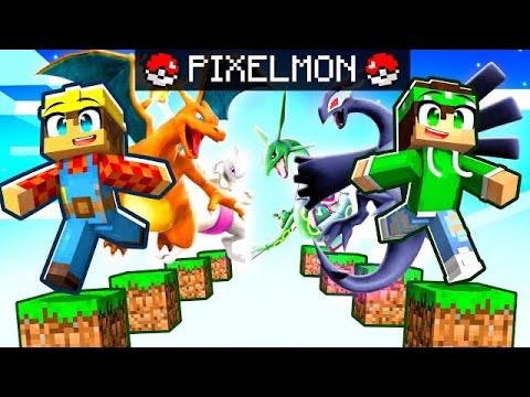MINECRAFT BUT EVERY STEP THEY SPAWN SHINY POKEMON OP!