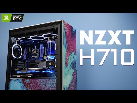 $4000 CUSTOM Water Paint RTX 2080 SUPER i9 10900K Z490 Water Cooled Gaming PC Build NZXT H710
