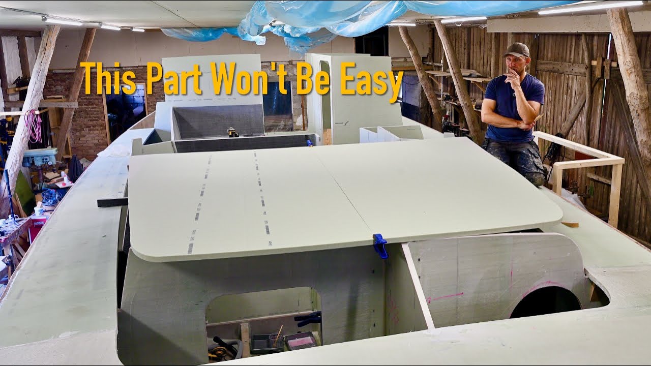 Two Radius Corners Done - Coachroof Next - Ep. 452 RAN Sailing