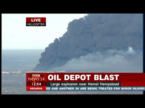 Buncefield Oil Depot Disaster - BBC News 24 - 11/12/2005 - 1250pm