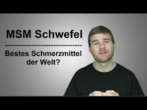 MSM Schwefel - Bestes Schmerzmittel der Welt?