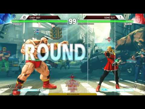 Street Fighter V Tournament: Defend the North 2016 Day 2  - Chief Gief (Zangief) v Some Guy (Karin)