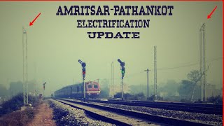 preview picture of video 'Amritsar-Pathankot Railway Electrification 2019(Update)'
