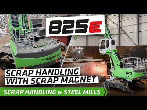 SENNEBOGEN 825 Elektrobagger - Schrottumschlag mit Schrottmagnet - Deutschland