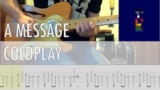A Message Coldplay Cover o Guitar Tab o Tutorial o Lesson