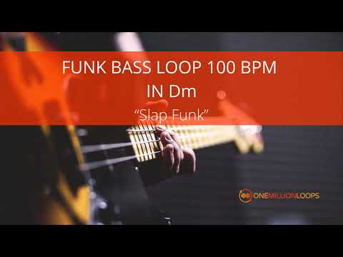 Funk Bass Loop in Dm 100 BPM - Slap Funk - OneMillionLoops