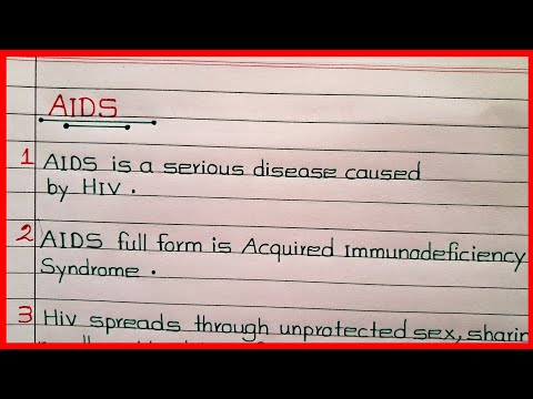 10 lines on AIDS🔥Few Lines on AIDS🔥Some Lines on AIDS🔥10 Facts About AIDS