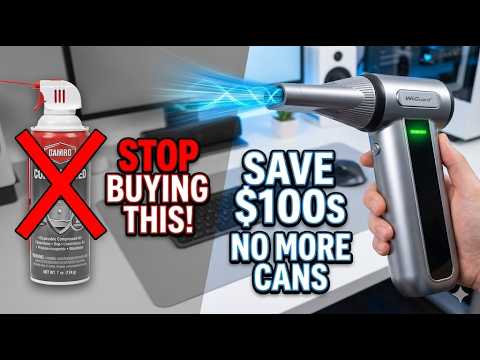 WeGuard W22 Mini Turbo Blower—180000RPM Rechargeable Air Duster for Cars, PCs & More!