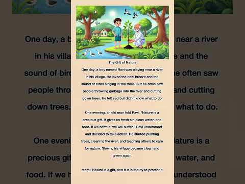 The gift of nature || English moral story || English short story
