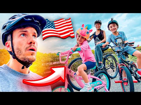 PASSEIO DE BICICLETA E CHUVA EM ORLANDO - Família Brancoala nos EUA