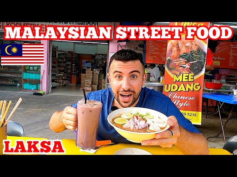 American Trying Malaysian Street Food Laksa For the First Time