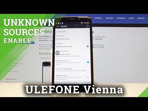 How to Allow App Installation in ULEFONE Vienna – Enable Unknown Sources