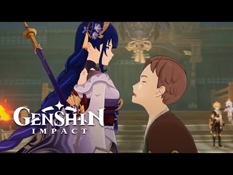 Raiden Shogun Versus Kujou Kamaji Cutscene | The Kujou Clan Exposed In Raiden Shogun Story Quest