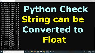 Python Check if a String can be Converted to Float