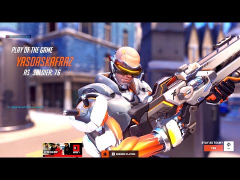 SUREFOUR UNSTOPPABLE SOLDIER 76 - POTG! [ OVERWATCH 2 SEASON 3 TOP 500 ]