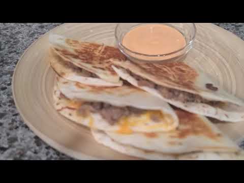 How to Make Cheeseburger Quesadillas
