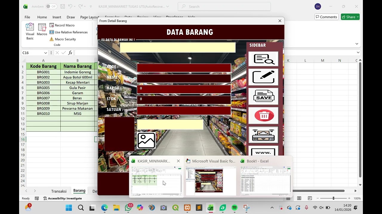 Vidio UAS Pemrograman Visual