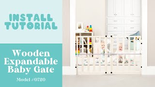 Wooden Expandable Baby Gate | Install Tutorial
