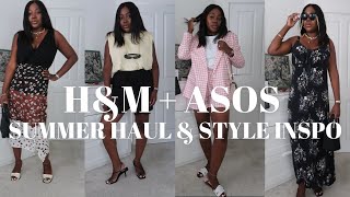 H&M & ASOS COLLECTIVE SUMMER HAUL + TRY ON | 7 SUMMER LOOKS + STYLE INSPO | MUM A PORTER AYESHA