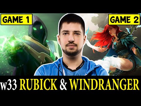 w33 ROAD TO TOP 50 WITH Rubick & Windranger (2 GAMES) | Dota 2 Pro Players Clips