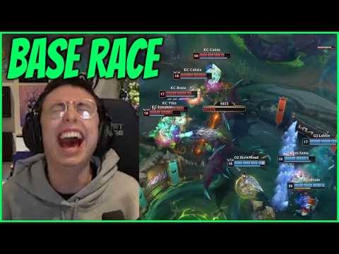 Caedrel Reacts To Crazy BASE RACE Ending In G2 VS KC