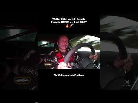 Walter Röhrl 🆚 Niki Schelle: Porsche GT2 RS 🆚 Audi R8 GT 🔥😳 | GRIP #shorts #throwback #131