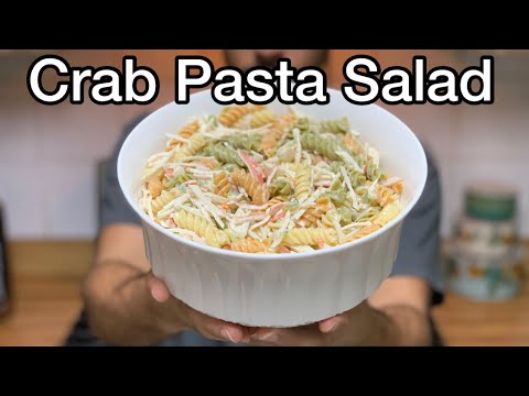 Crab Pasta Salad (imitation crab meat recipe ) #pasta #food #easyrecipe #crab