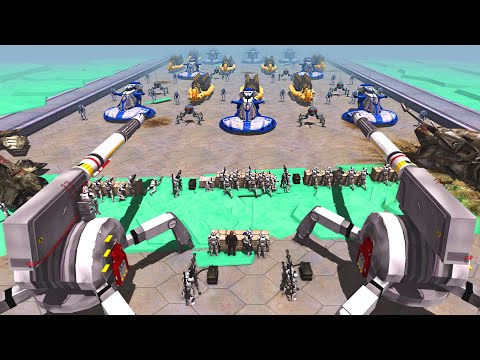 Clone Army Defense of CHRISTOPHSIS Barricades! - Men of War: Star Wars Mod