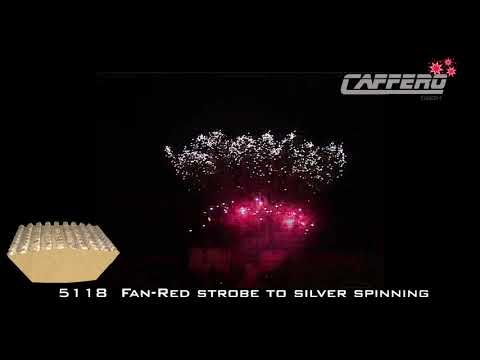 5118 Fan Red strobe to silver spinning