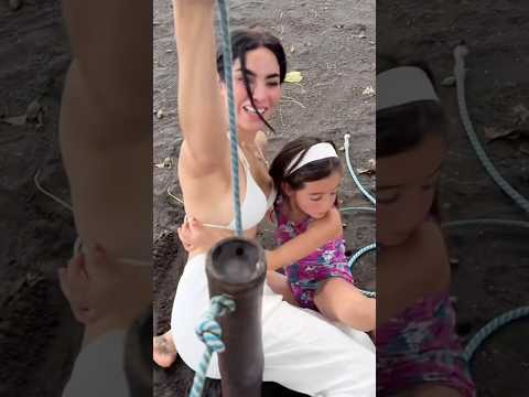 JUANITO VS KIMA FALLING DOWN WHILE PLAYING😂| #shorts #juandediospantoja #kimberlyloaiza