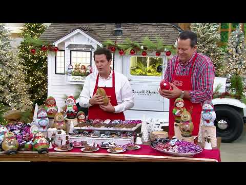 Russell Stover 3.24 lb. Chocolates with (4) Holiday Character Tins on QVC