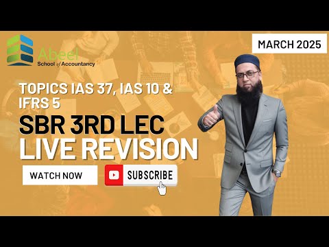 ACCA SBR | Strategic Business Reporting Live Revision Class 3 | IAS 37 IAS 10 IFRS 5