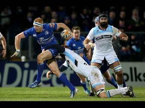 Darragh Fanning Try from classy Kirchner pass - Leinster v Glasgow Warriors 1st March 2014
