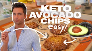 Easy 3-Ingredient Avocado Chips! (Low Carb & Keto Friendly!)