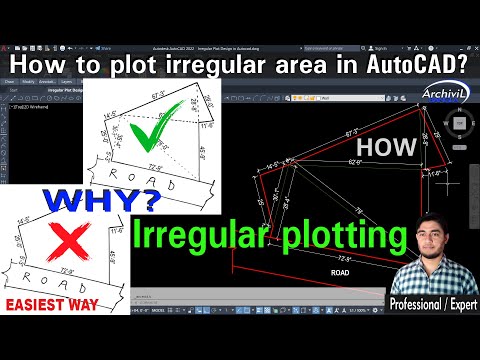 How to plot irregular area in AutoCAD? Irregular plotting(Professional/Expert)
