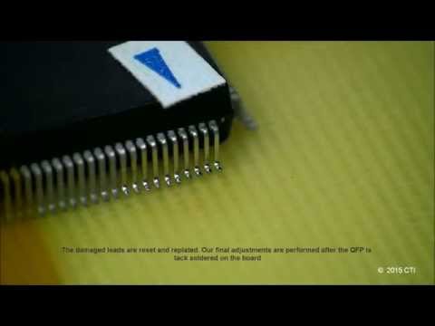 Professional Hand Soldering:  Surface Mount QFP 208 Fine-Pitch