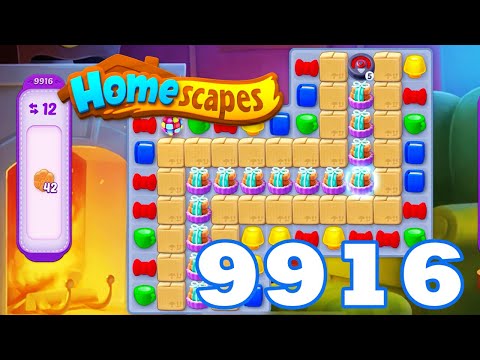 Homescapes Level 9916 HD 3 - match puzzle game | Gameplay Walkthrough | android | GameGo Game | IOS