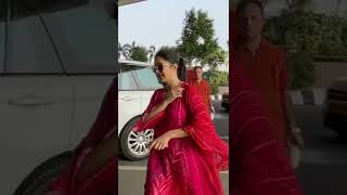 Katrina Kaif Stunning Look In Pink Salwar Kameez At Mumbai Airport || #shorts