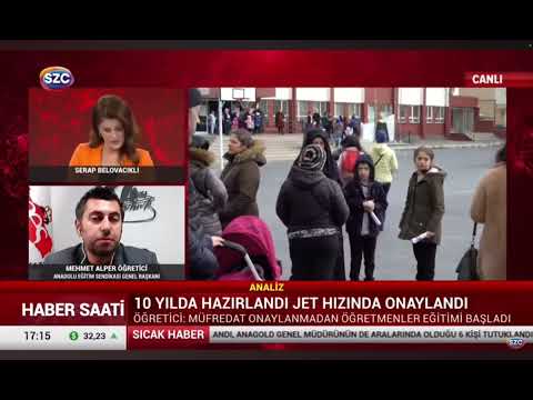 AES Genel Başkanı Mehmet Alper ÖĞRETİCİ Sözcü TV'de Serap Belovacıklı ile Haber Saati'nde