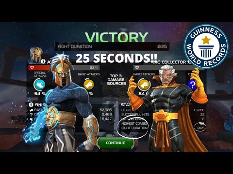 Collector Solo in 25 Seconds!! | World Record! | Marvel Contest Of Champions