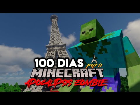 V1NAGRE - I SURVIVED 100 Days in a ZOMBIE Apocalypse in Minecraft in PARIS... This is what happened
