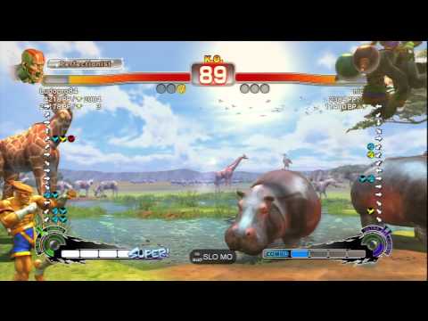 Ludopro84 [Dhalsim] Vs nicoreves [Adon] SSF4 AE Online Ranked Matches - PSN