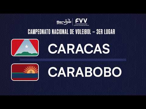 CAMPEONATO NACIONAL DE VOLEIBOL FEMENINO / CAARACAS VS CARABOBO / TERCER LUGAR