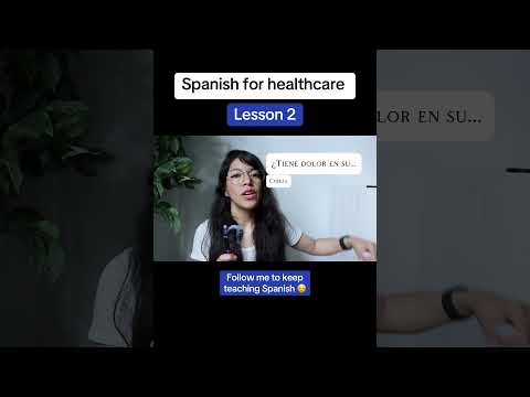 Basic Spanish for healthcare workers #spanish #learnspanish #languages