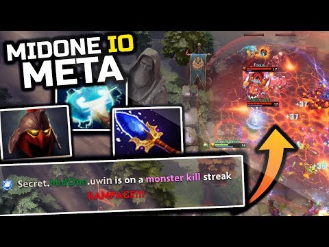 EVERYTHING CAN WORK?! MidOne IO (Wisp) New Meta Aghanim's Scepter Build Into WTF RAMPAGE - Dota 2