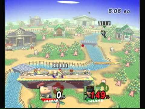 Apex 2010 Ally (Snake) vs. Brood (Olimar) 1 - SSBB