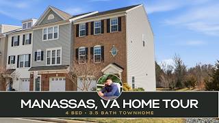 Manassas VA Townhome Tour | 8535 Fortrose Dr, 4 Beds & 3.5 Baths